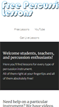 Mobile Screenshot of freepercussionlessons.com